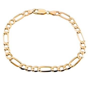 9ct Gold 6.8g 8 inch Figaro Bracelet